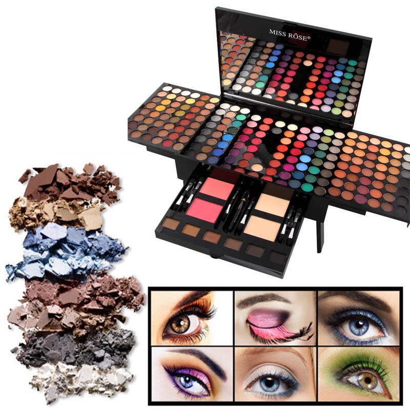 180-Color Eyeshadow & Blush Palette – Piano Shape Box - Lumina