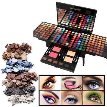 180-Color Eyeshadow & Blush Palette – Piano Shape Box - Lumina