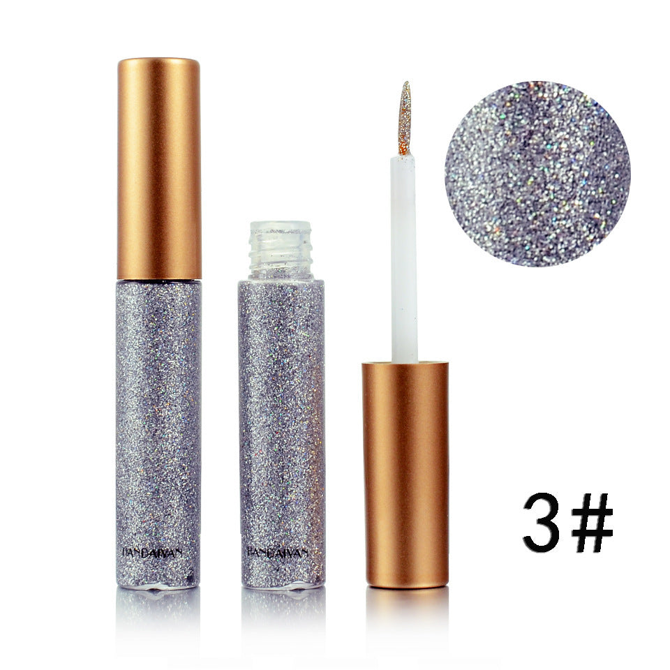 HANDAIYAN Glitter Liquid Eyeliner – 10-Color Metallic Shine - Lumina