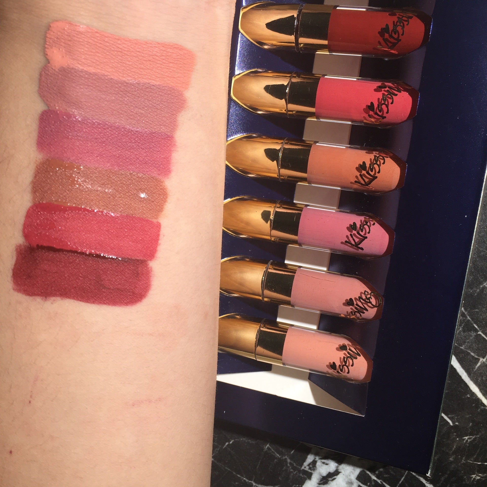 6-Piece Liquid Matte Lipstick Set – Long Lasting Wear - Lumina