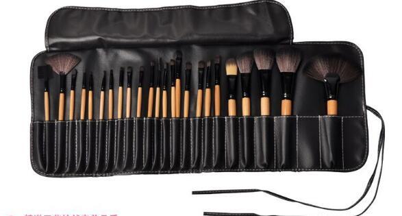 24-Piece Professional Makeup Brush Set with Gift Bag - Lumina