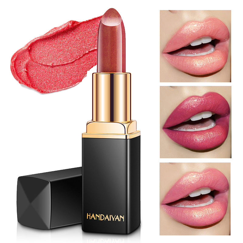 Shiny Metallic Lipstick – Pearlescent Color Changing Gilt - Lumina