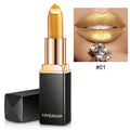 Shiny Metallic Lipstick – Pearlescent Color Changing Gilt - Lumina