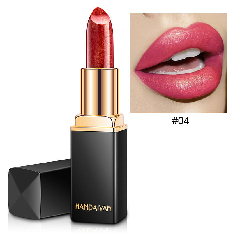 Shiny Metallic Lipstick – Pearlescent Color Changing Gilt - Lumina