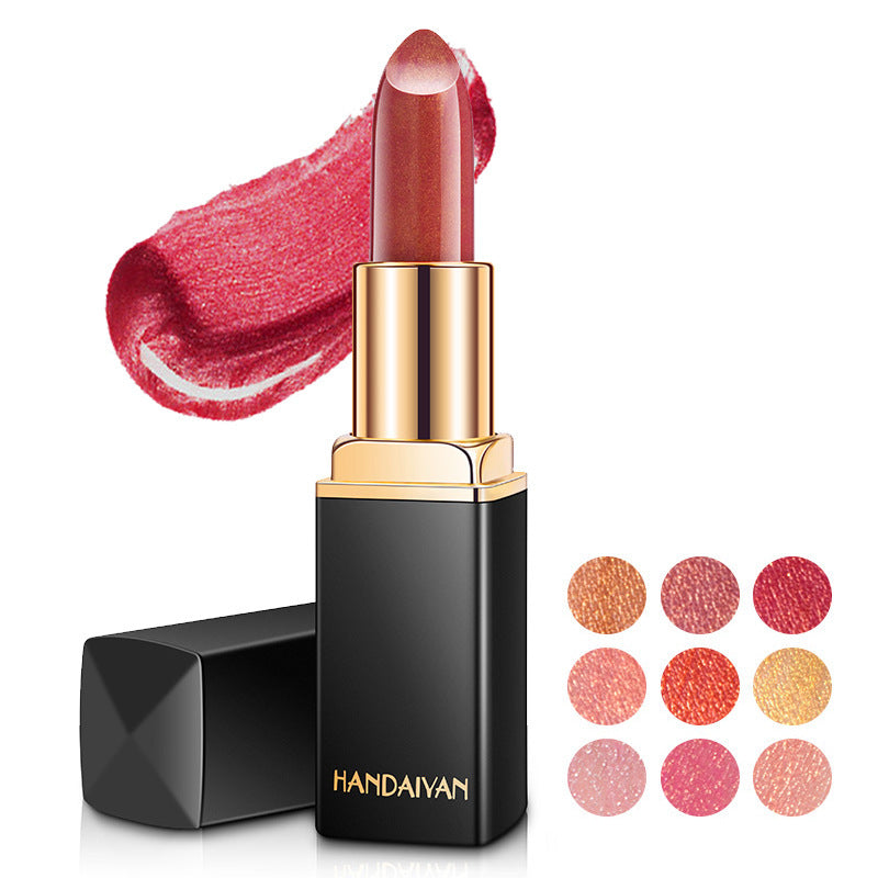 Shiny Metallic Lipstick – Pearlescent Color Changing Gilt - Lumina
