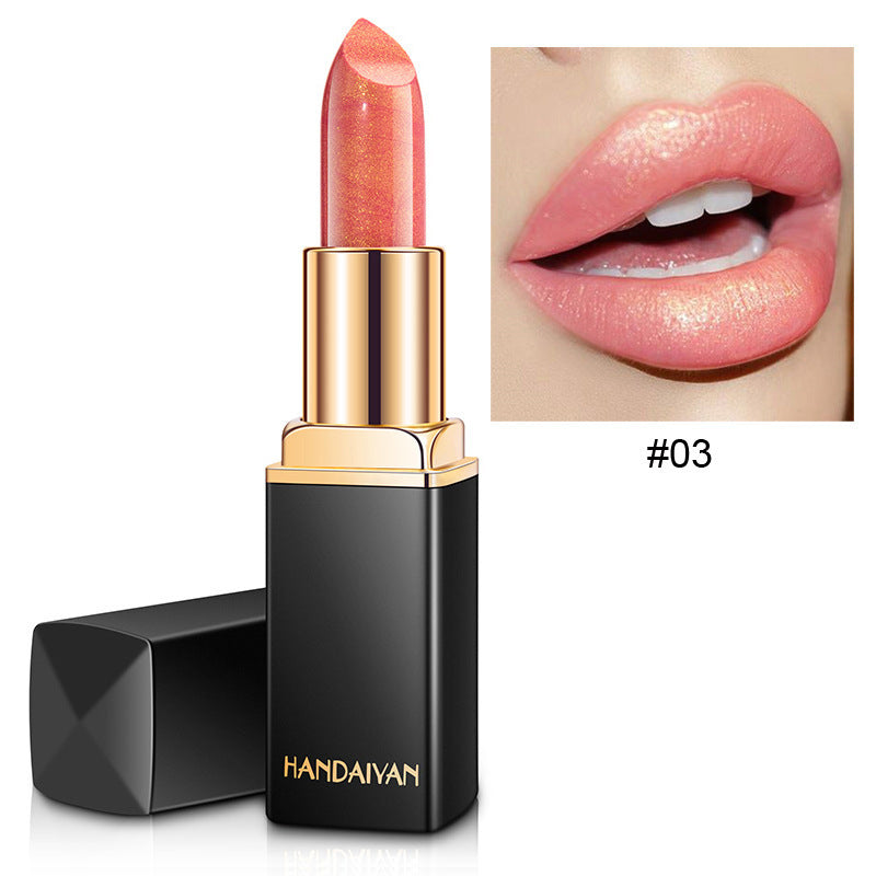 Shiny Metallic Lipstick – Pearlescent Color Changing Gilt - Lumina