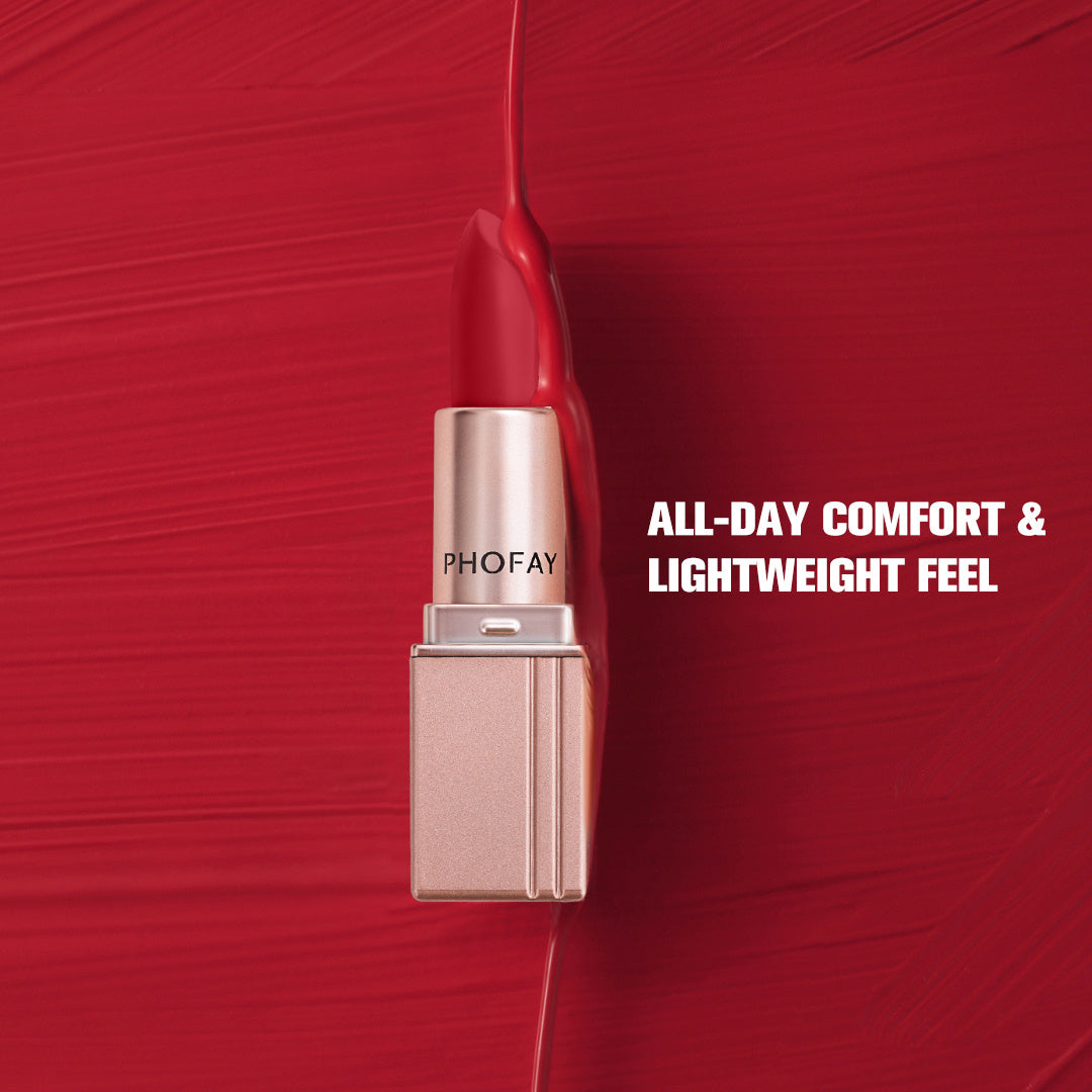 PHOFAY Matte Lipstick – Long Lasting Smooth Color - Lumina