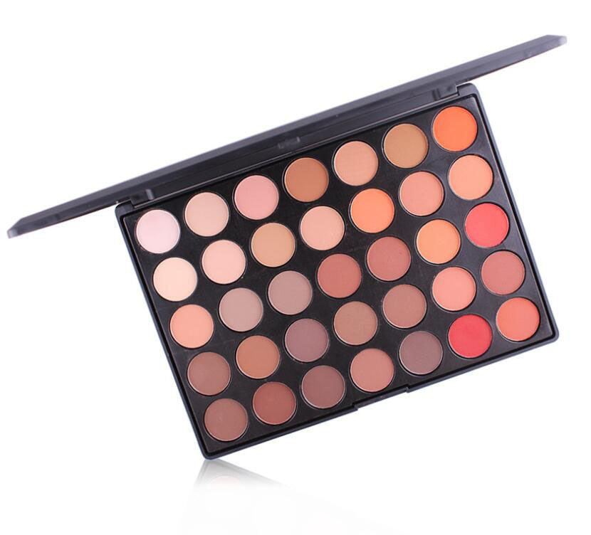 35-Color Eyeshadow Palette – Shimmer & Matte Shades - Lumina