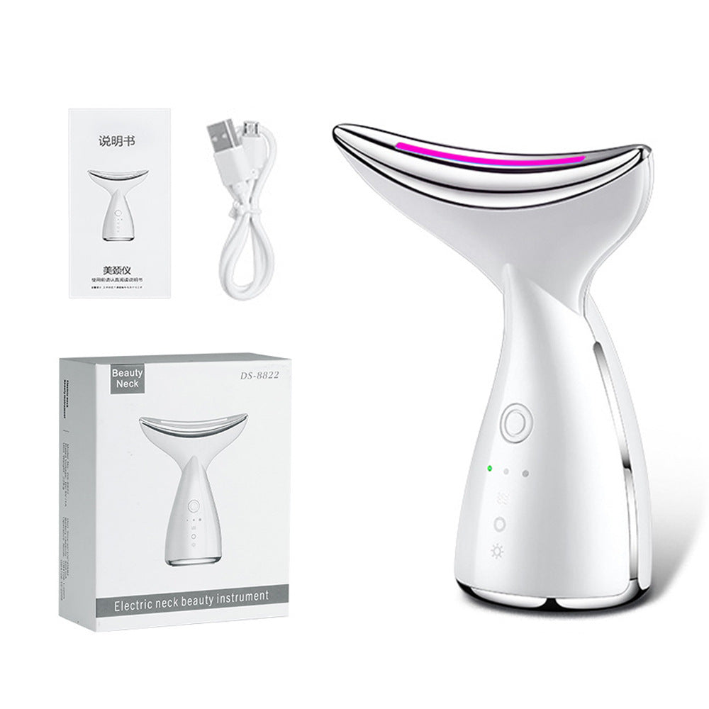 EMS Microcurrent Face & Neck Device – 3-Color LED Photon Therapy - Lumina
