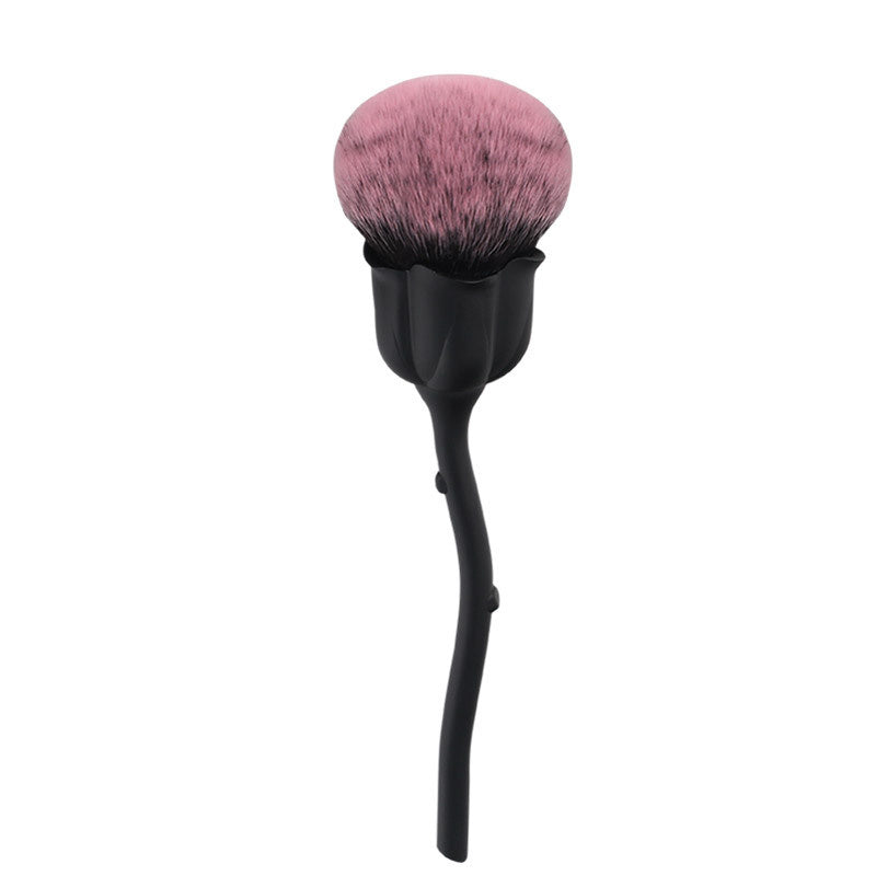 Rose Makeup Brush – Soft Floral Design Cosmetic Tool - Lumina