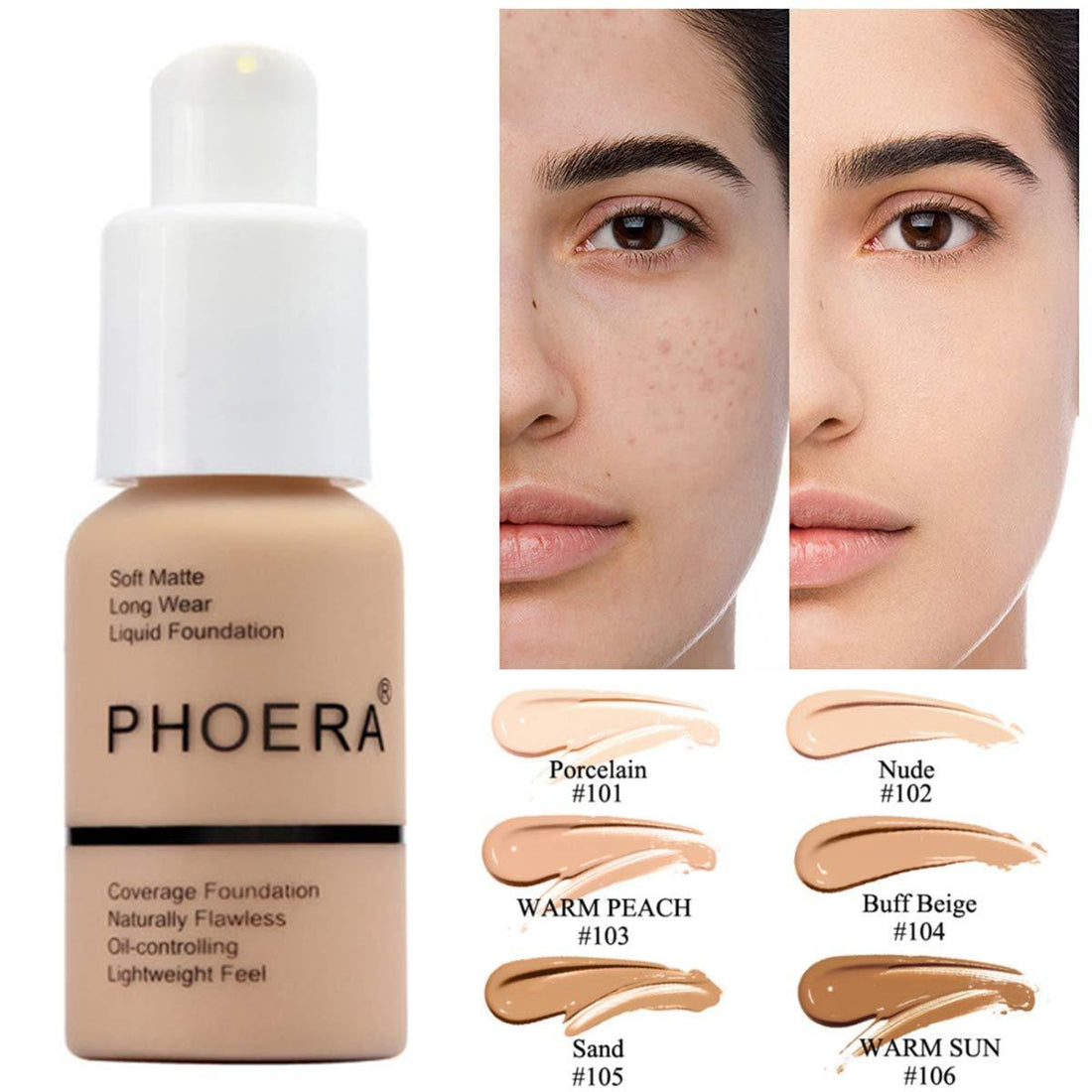 Matte Concealer Foundation Cream – Oil Control Natural Finish - Lumina