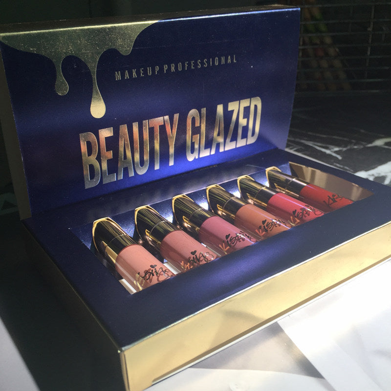 6-Piece Liquid Matte Lipstick Set – Long Lasting Wear - Lumina