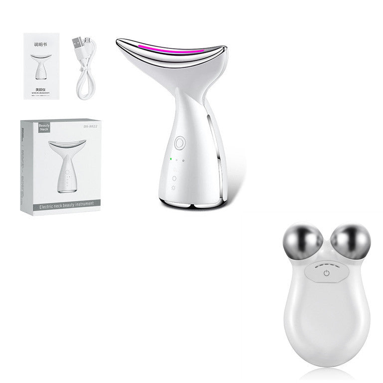 EMS Microcurrent Face & Neck Device – 3-Color LED Photon Therapy - Lumina