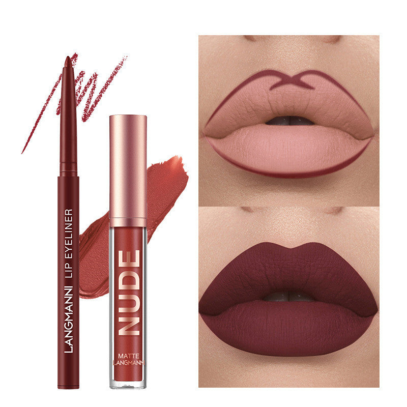 12-Piece Lipstick & Lip Liner Set – Waterproof Matte Gift - Lumina