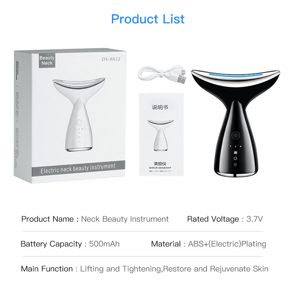 EMS Microcurrent Face & Neck Device – 3-Color LED Photon Therapy - Lumina