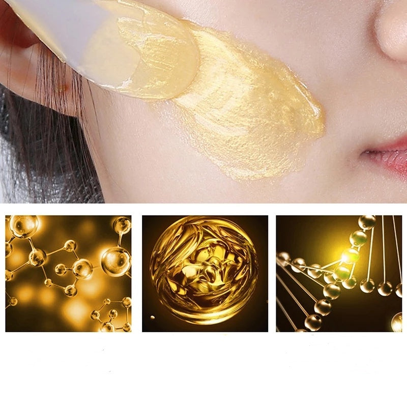 Gold Foil Snail Mask – Hydrating Tear-Off Face Care - Lumina