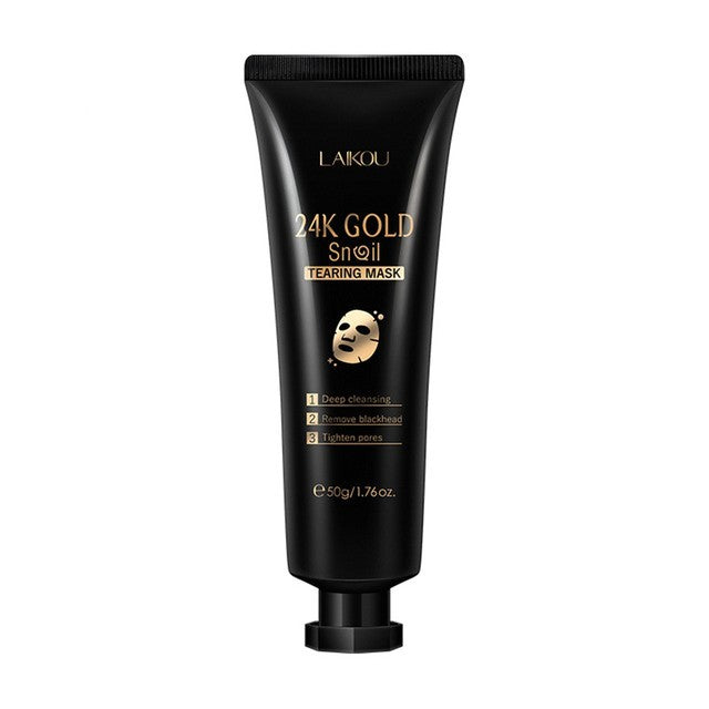 Gold Foil Snail Mask – Hydrating Tear-Off Face Care - Lumina