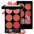 Multi-Color Blush Palette – 6 Shades Face Makeup Kit - Lumina