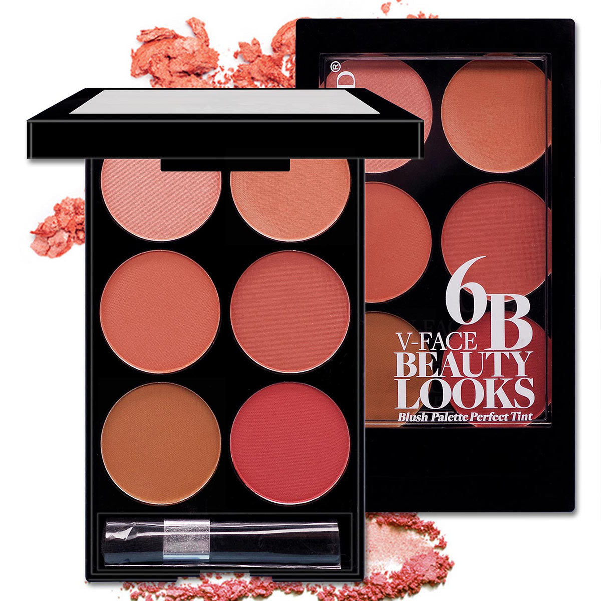 Multi-Color Blush Palette – 6 Shades Face Makeup Kit - Lumina