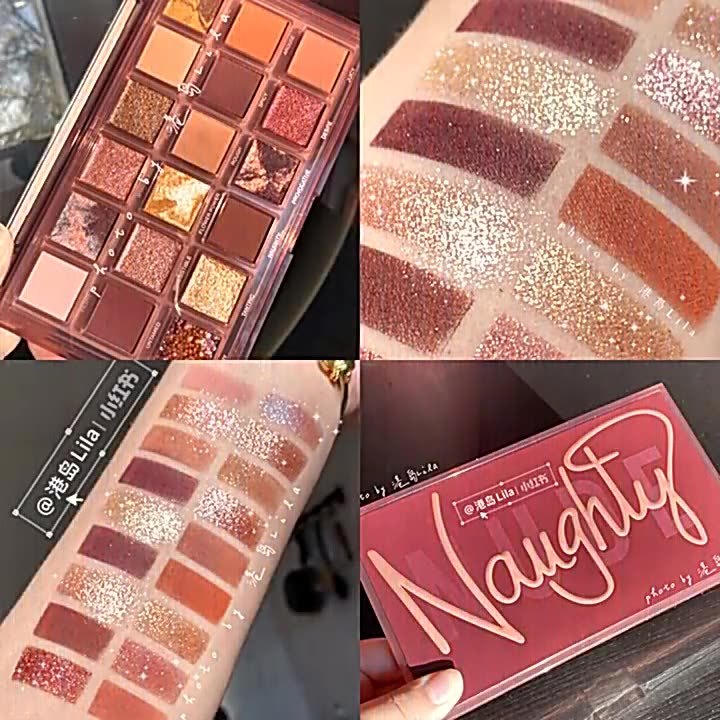 18-Color Eyeshadow Palette – Matte & Shimmer Shades - Lumina