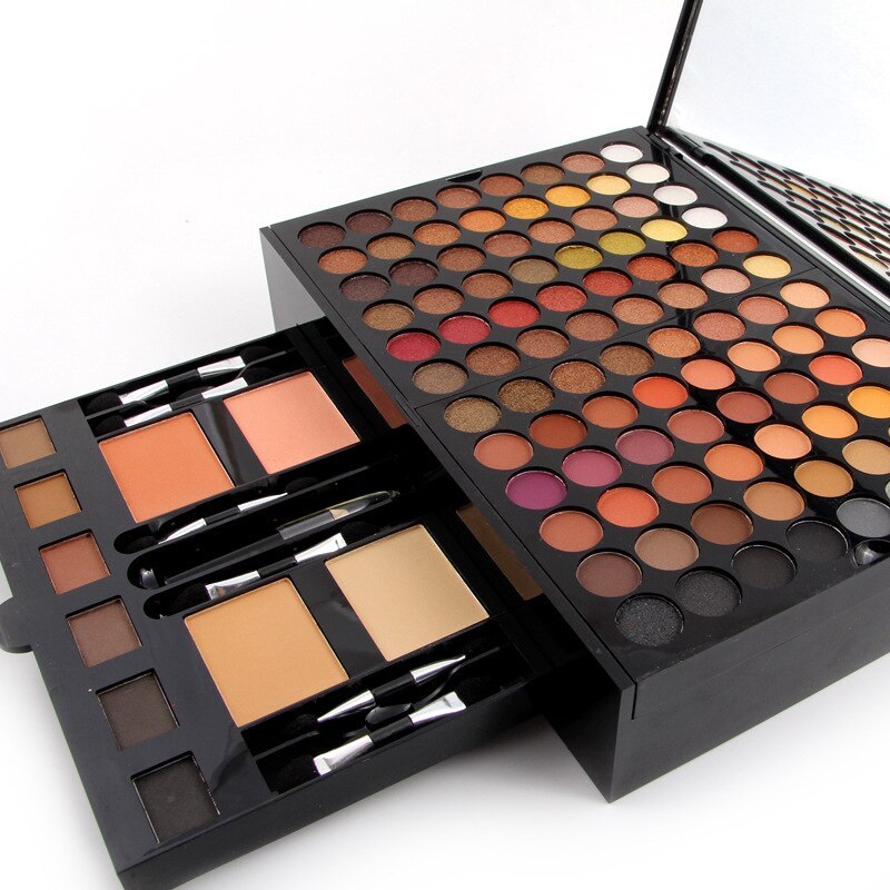 180-Color Eyeshadow & Blush Palette – Piano Shape Box - Lumina