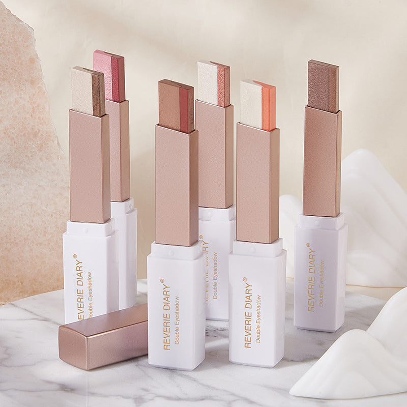 Lazy Eyeshadow Stick – Waterproof Double Color Shimmer Pen - Lumina