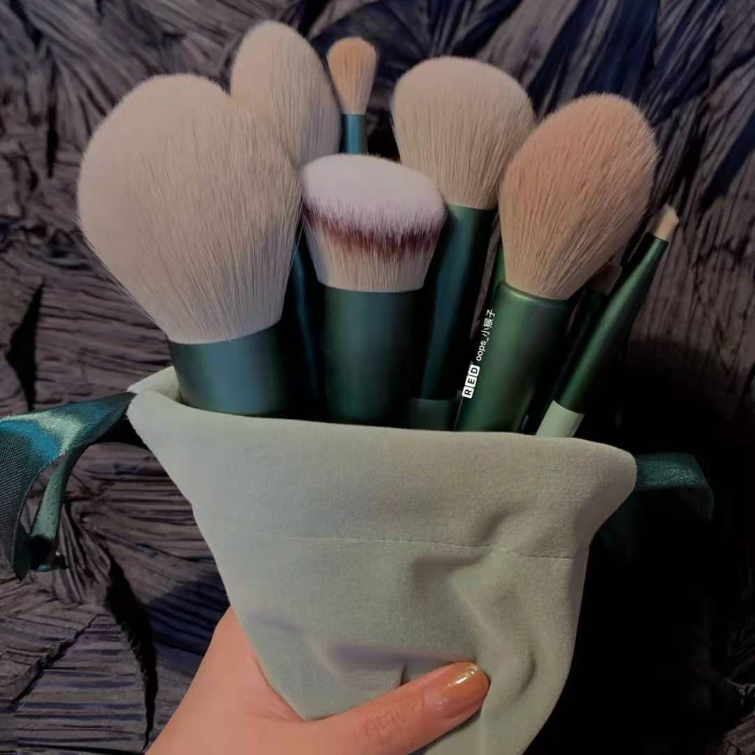 13-Piece Makeup Brush Set – Foundation, Blush & Eyeshadow - Lumina