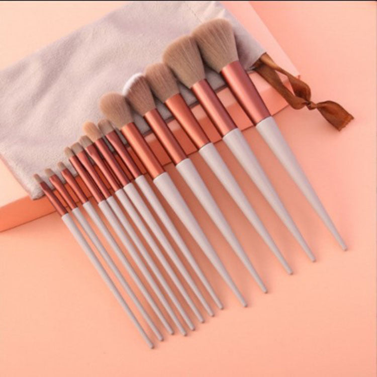 13-Piece Makeup Brush Set – Foundation, Blush & Eyeshadow - Lumina