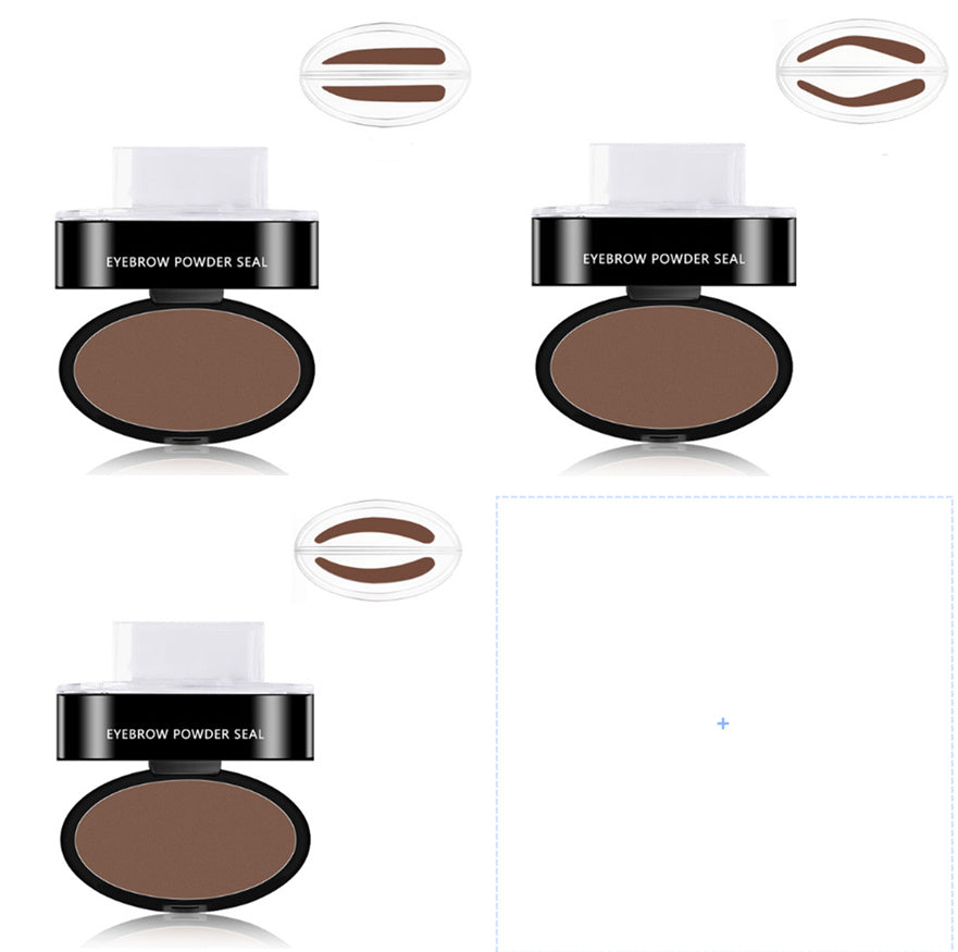 Eyebrow Stamp Stencil Kit – Waterproof Tint & Powder - Lumina