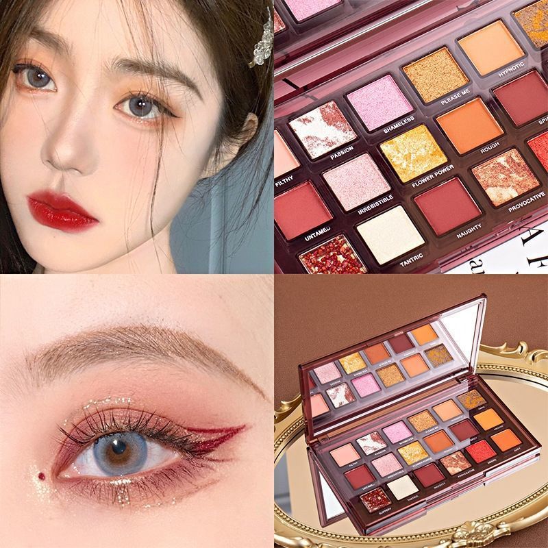 18-Color Eyeshadow Palette – Matte & Shimmer Shades - Lumina