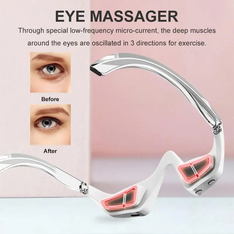 3D Eye Massager – Micro-Current Pulse for Wrinkles & Dark Circles - Lumina